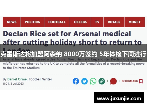 克雷斯达将加盟阿森纳 8000万签约 5年体检下周进行